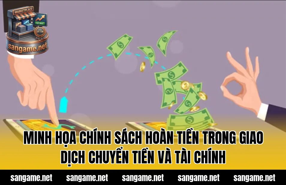 Minh họa chính sách hoàn tiền trong giao dịch chuyển tiền và tài chính