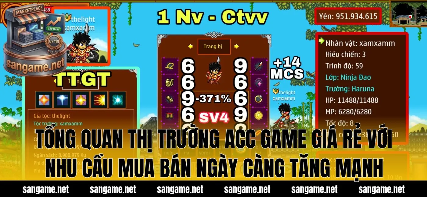 Tổng quan thị trường acc game giá rẻ với nhu cầu mua bán ngày càng tăng mạnh