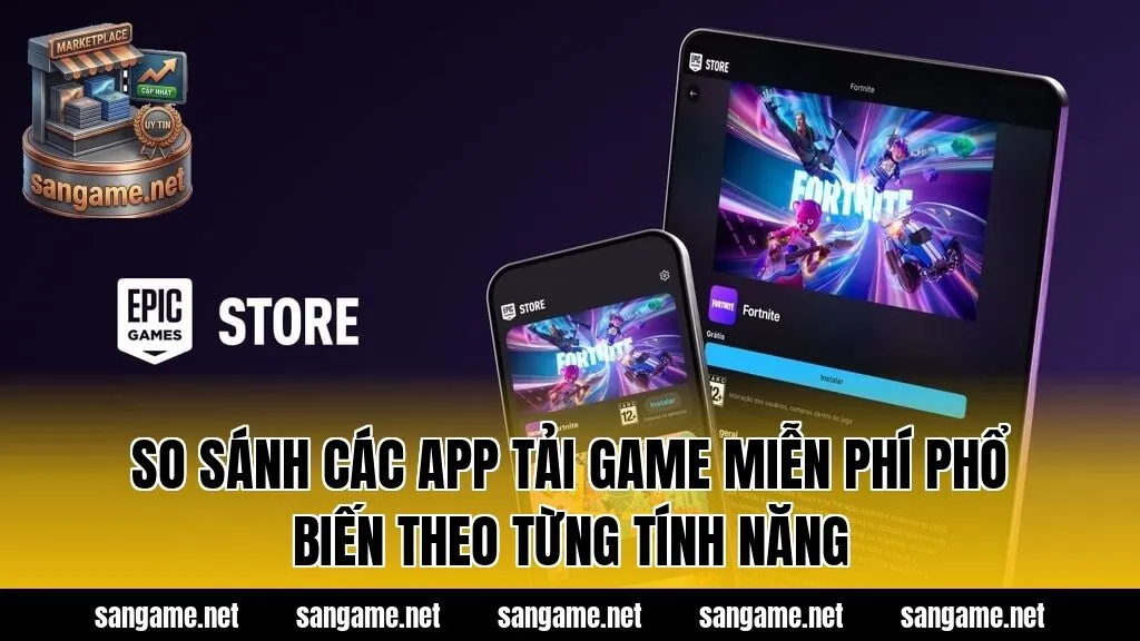 So sánh các app tải game miễn phí phổ biến theo từng tính năng
