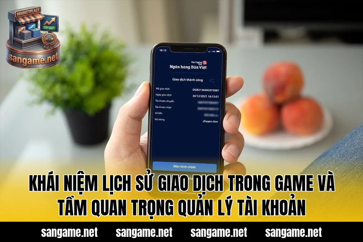 Khái niệm lịch sử giao dịch trong game và tầm quan trọng quản lý tài khoản