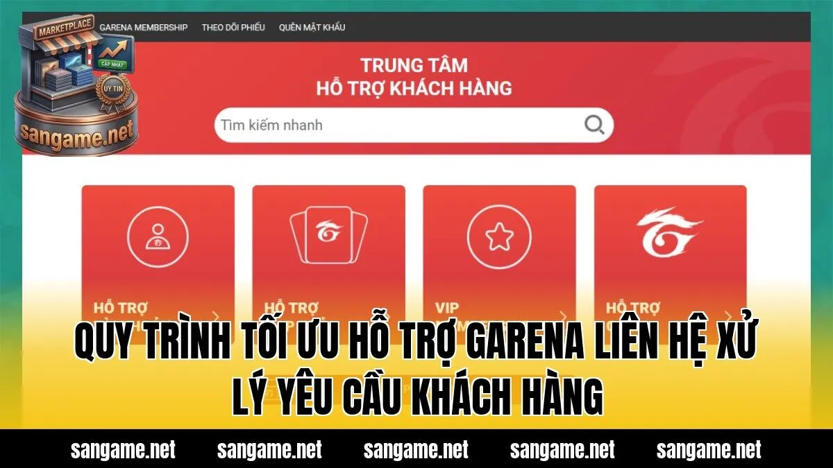 Quy trình tối ưu hỗ trợ Garena liên hệ xử lý yêu cầu khách hàng