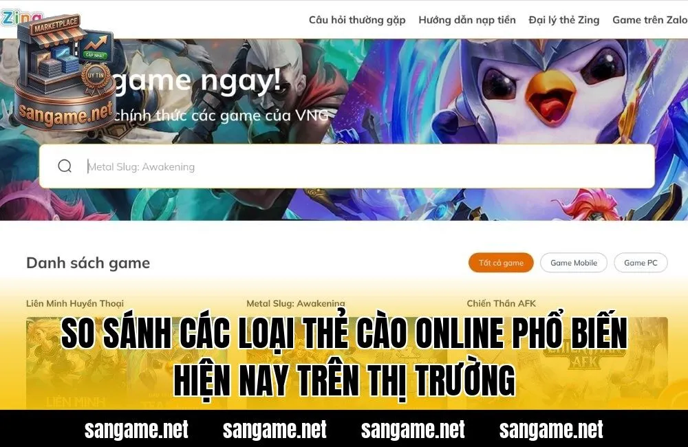 So sánh các loại thẻ cào Online phổ biến hiện nay trên thị trường