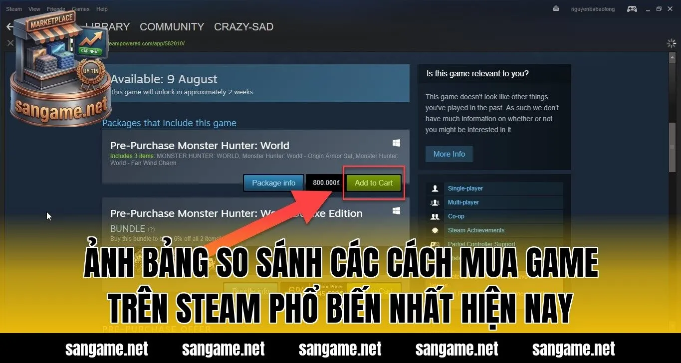 Ảnh bảng so sánh các cách mua game trên Steam phổ biến nhất hiện nay